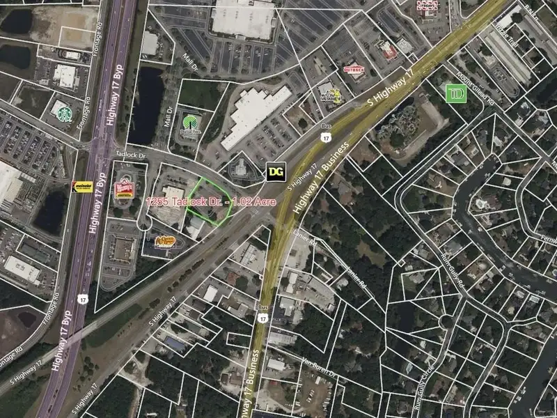 Commercial Site with 200' Frontage Near Inlet Square Mall and Hwy 17 Business
