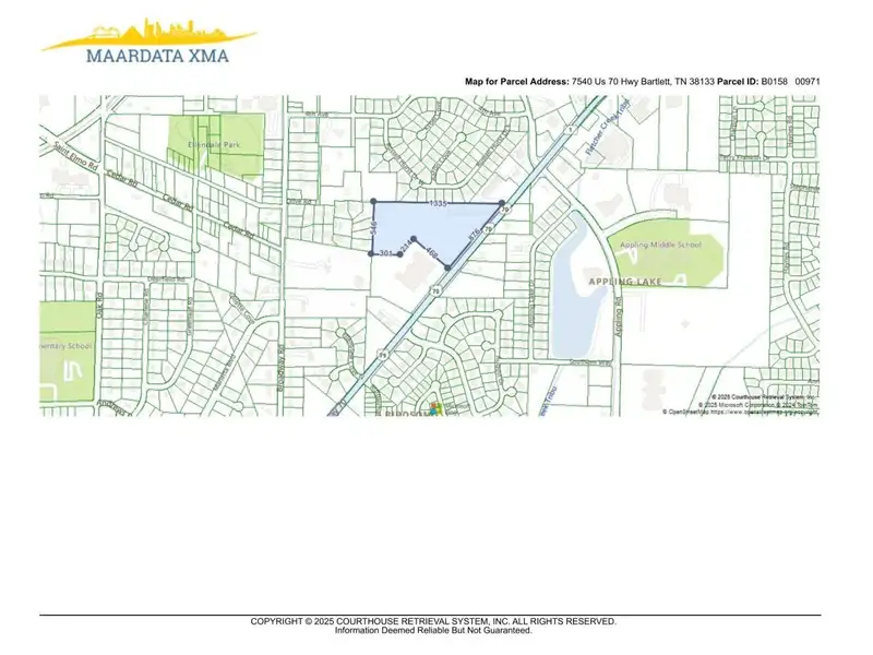 13.84-acre Commercial Parcel in Prime Bartlett Location Near Retail and Amenities