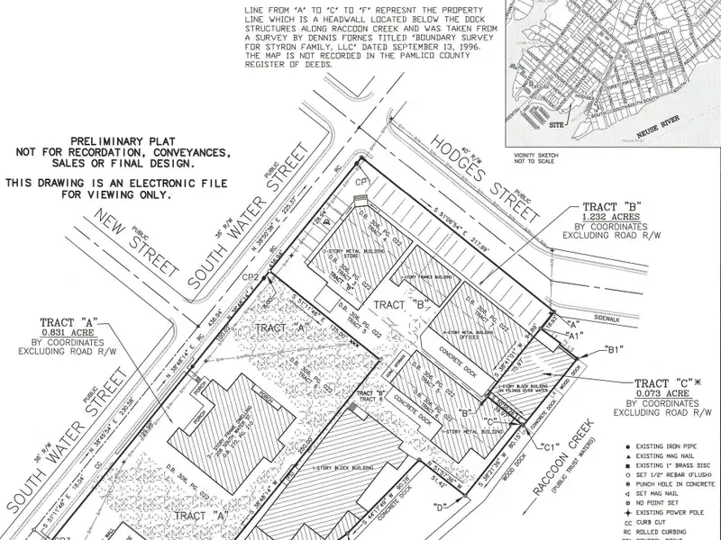 Prime Waterfront Mu-1 Development Opportunity in Historic Oriental, Nc with Deepwater Dockage