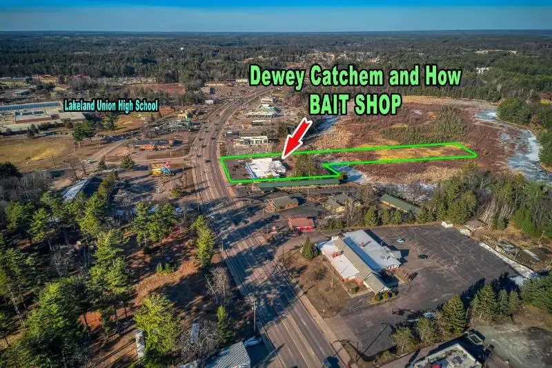 Premier Fishing Retail Store and Bait Shop in Minocqua, Wi on 2.62 Acres