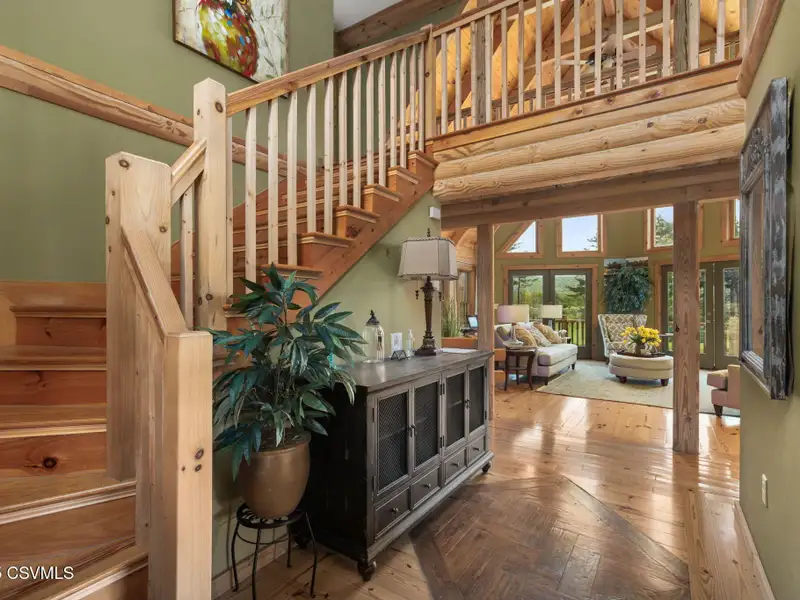 Commercial Log Home on 2 Acres with 3 Bedrooms and Scenic Views