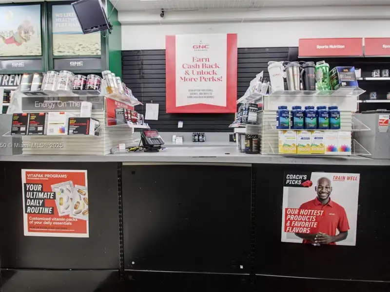 Turn-key Gnc Franchise for Sale in Prime South Miami Location