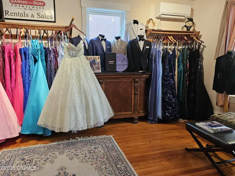 Downtown Selinsgrove Bridal Shop with Display Rooms and Off-street Parking