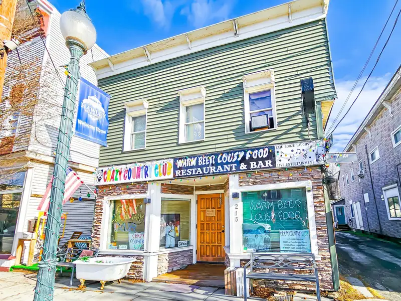Commercial Building with Restaurant Equipment and Apartment in Downtown Hawley, Pa