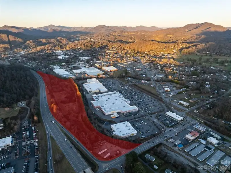 16+ Acres of Commercial Land with Highway Visibility Near Waynesville Commons Plaza