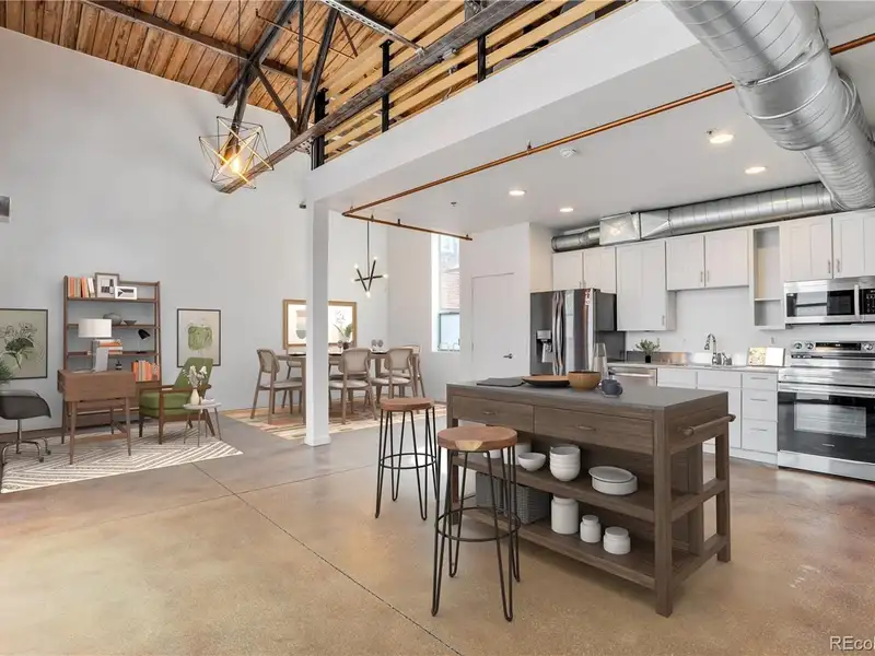 Two-level Brick Live/work Loft in Rino Arts District, Denver