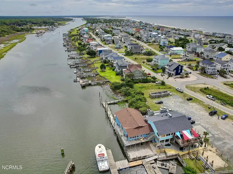 Waterfront Commercial Property on Holden Beach with 230' Frontage and Development Potential
