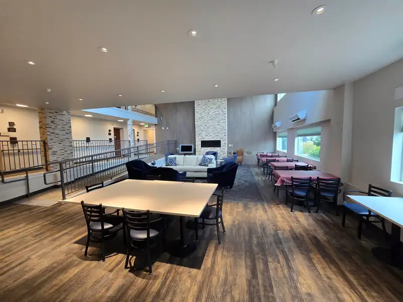 Fully Equipped Commercial Kitchen and Dining Space in Downtown Location