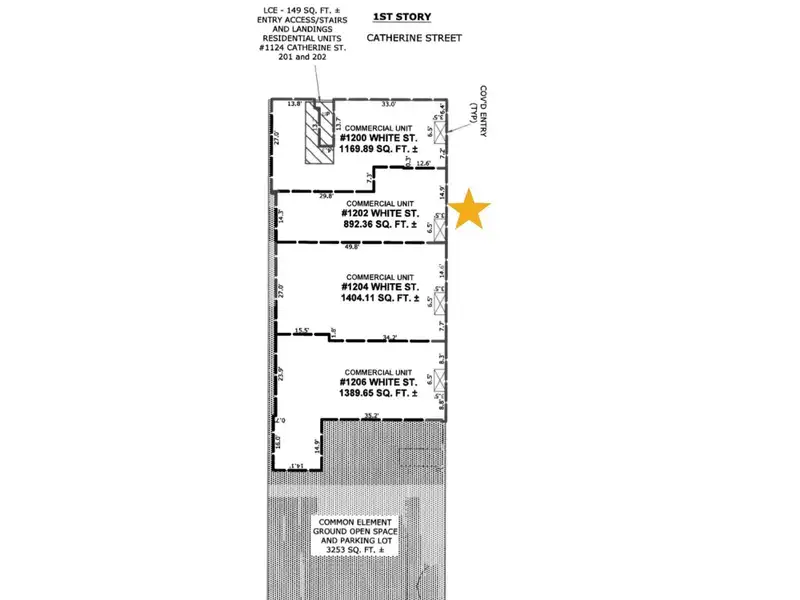 Centrally Located 892sf Commercial Space in Old Town with Assigned Parking and Hurricane Windows