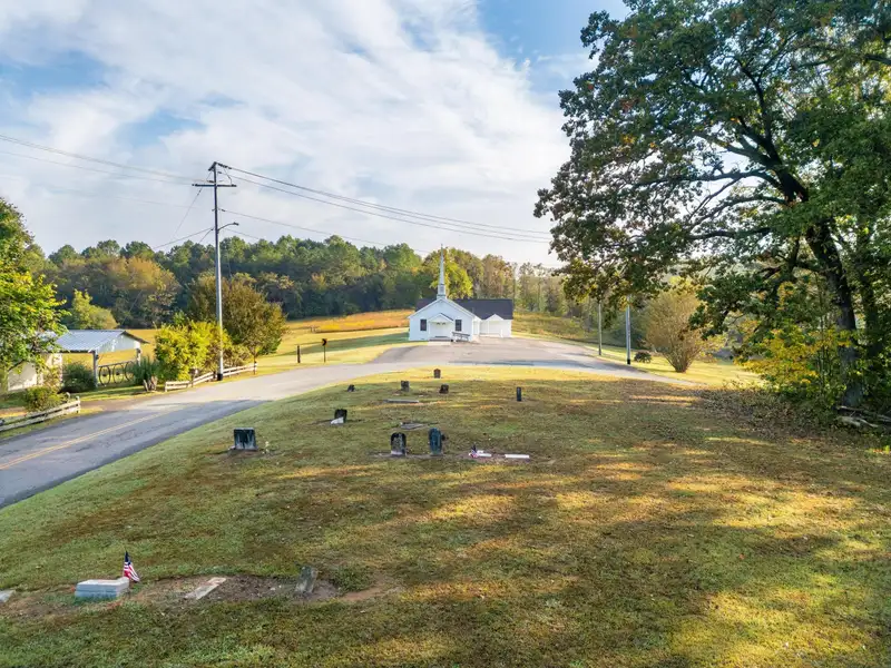 Historic Former Methodist Church in Mcminn County with Stained Glass and Southern Charm