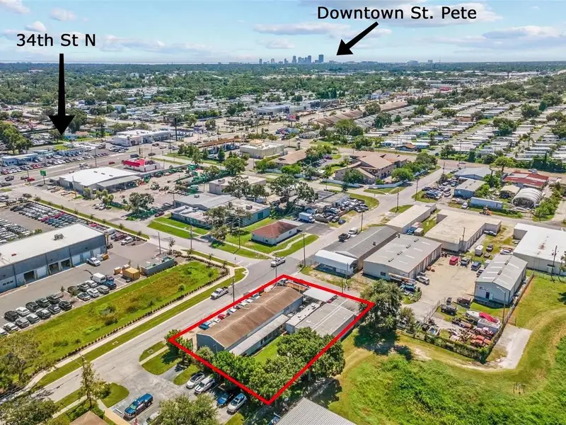 Commercial Property with Two Buildings on Corner Lot Near I-275 & Fl-694
