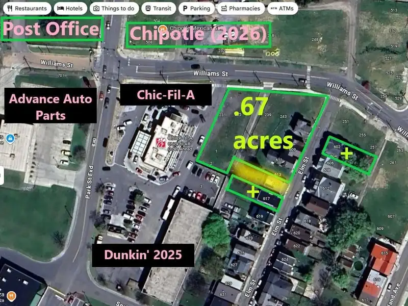 Prime Commercial Property Near I-68 and Successful Fast Food Locations in Cumberland, Md