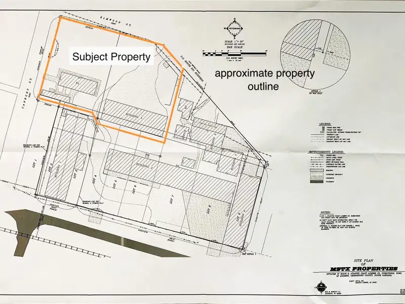 Commercial Property with Office and Warehouse on 1.5 Acres in Andrews, Sc