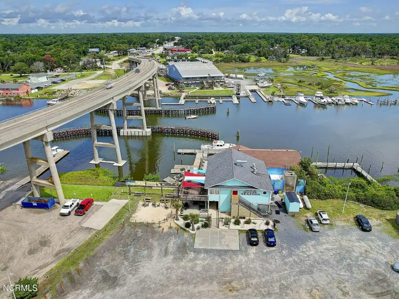Waterfront Commercial Property on Holden Beach with 230' Frontage and Development Potential