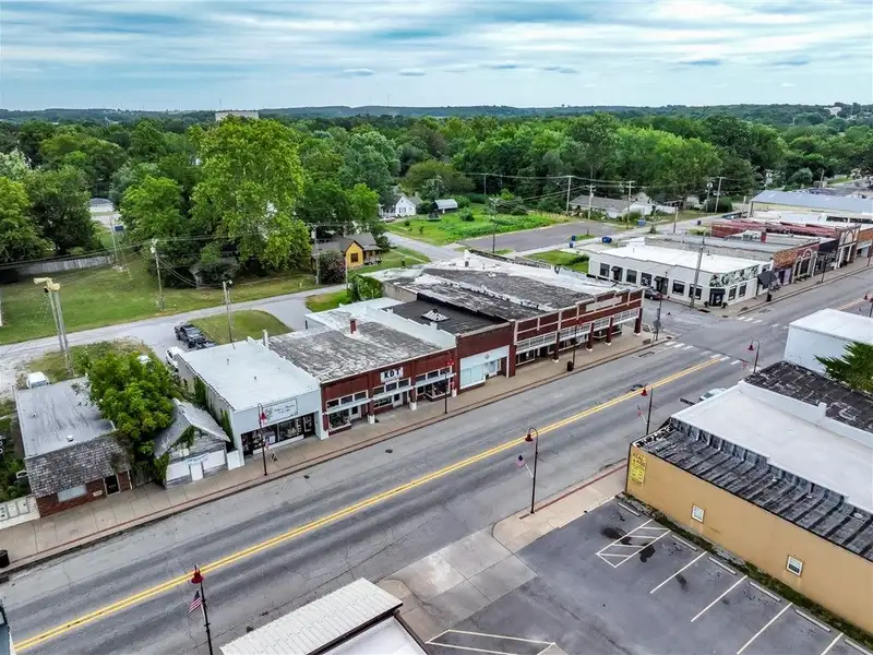 Remodeled Commercial Property with Three Storefronts in Downtown Gentry, Arkansas