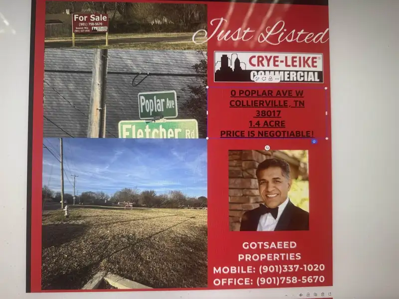 0.80 Acre Commercial Lot for Medical Office Development in Collierville, Tn