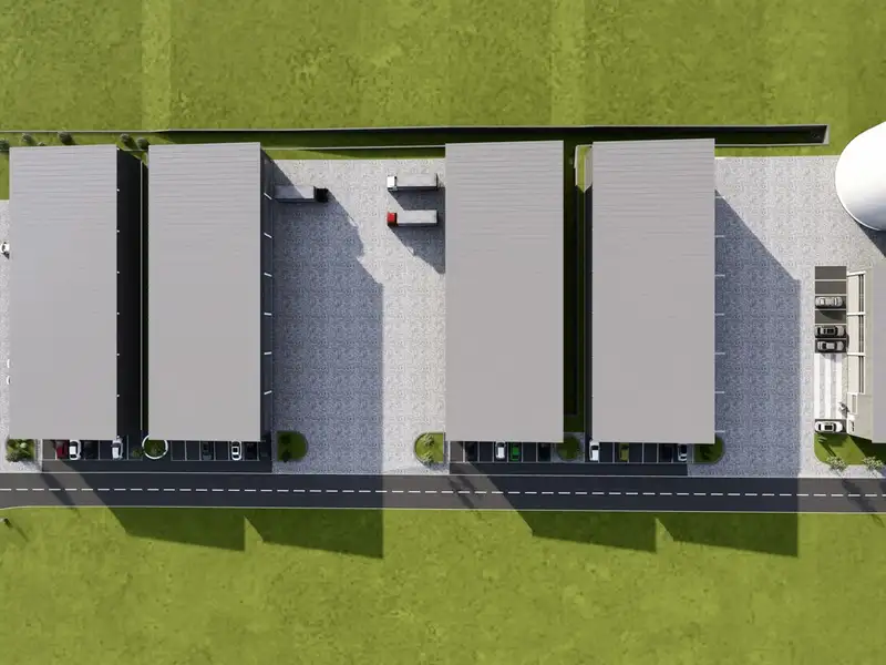 Modern Industrial Hall with 1,013m² Usable Area Near B13, Planned for 2025