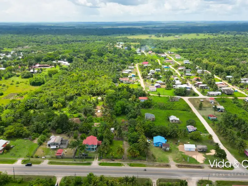 1-acre Lot for Sale in Camalote, Belmopan with Highway Frontage and Fenced Boundaries