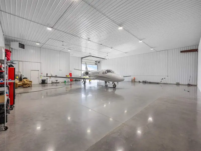 Newly Built Luxury Airplane Hangar in Marion Aircom Commercial Park with Private Runway Access