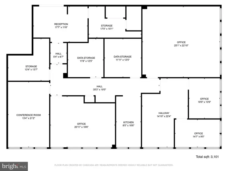 Secure Commercial Office Space in West Metro Plaza - 3101 Sq Ft, Icd 705 Compliant