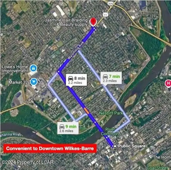 Paved Parking Lots for Lease Near Route 309 and Downtown Wilkes-barre