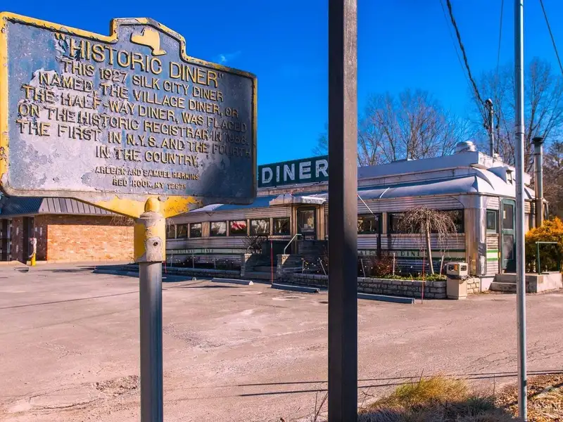 Historic Silk City Diner for Sale in Village Center with Turn-key Business Opportunity