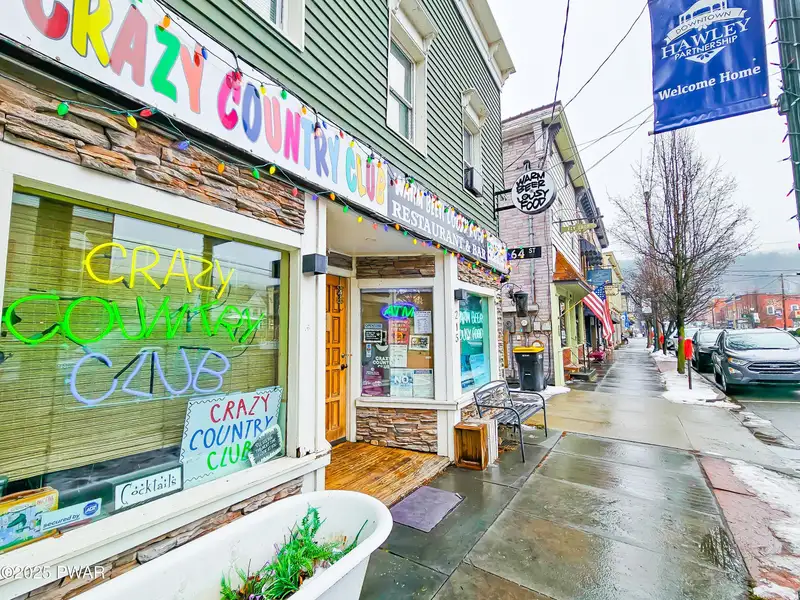 Commercial Building with Restaurant Equipment and Apartment in Downtown Hawley, Pa
